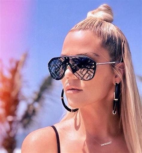 fendi sunglasses khloe kardashian|Khloe Kardashian Wearing Fendi FM0039GS Sunglasses.